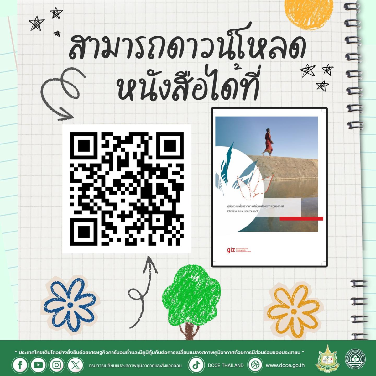 ประชาสัมพันธ์"คู่มือความเสี่ยงในการเปลี่ยนเเปลงสภาพอากาศ